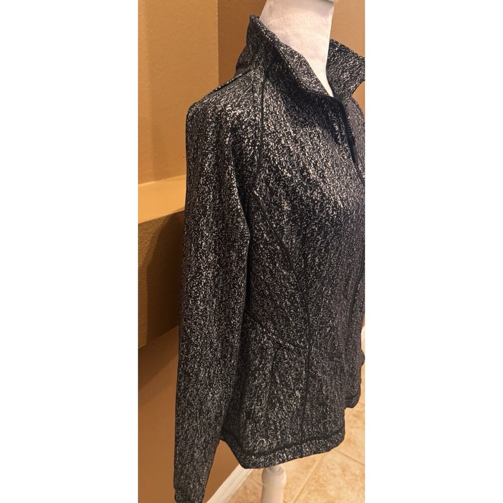 Lululemon Define Jacket *Luon Suited Jacquard Black White Size 12 - Picture 3 of 8
